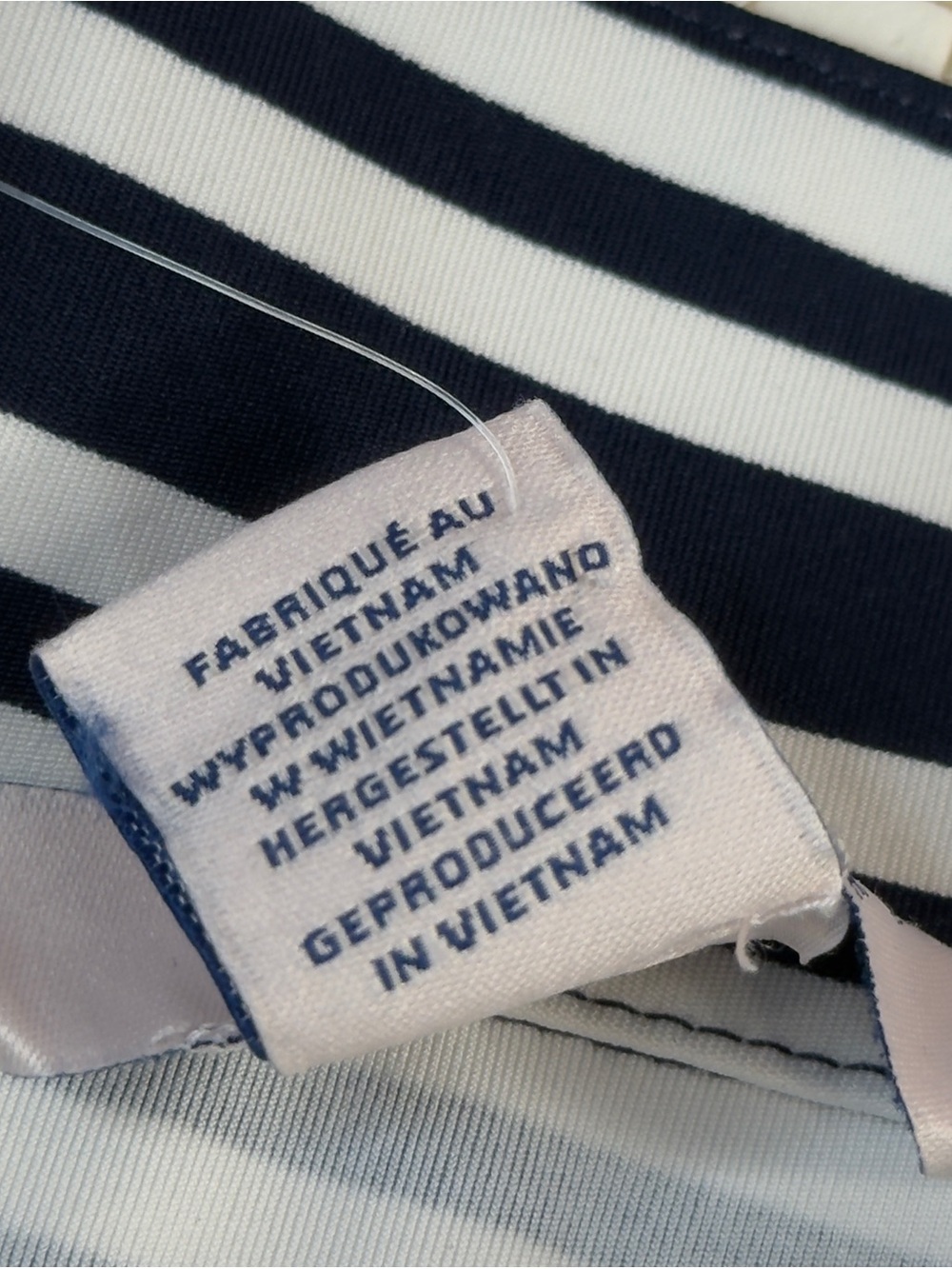 Tommy Bahama Everyday Active Jacket Womens Large Blue White Striped Zip Up NWOT - Picture 6 of 9